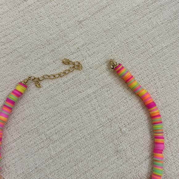 Neon multi colour beaded necklace - Picture 4 of 4